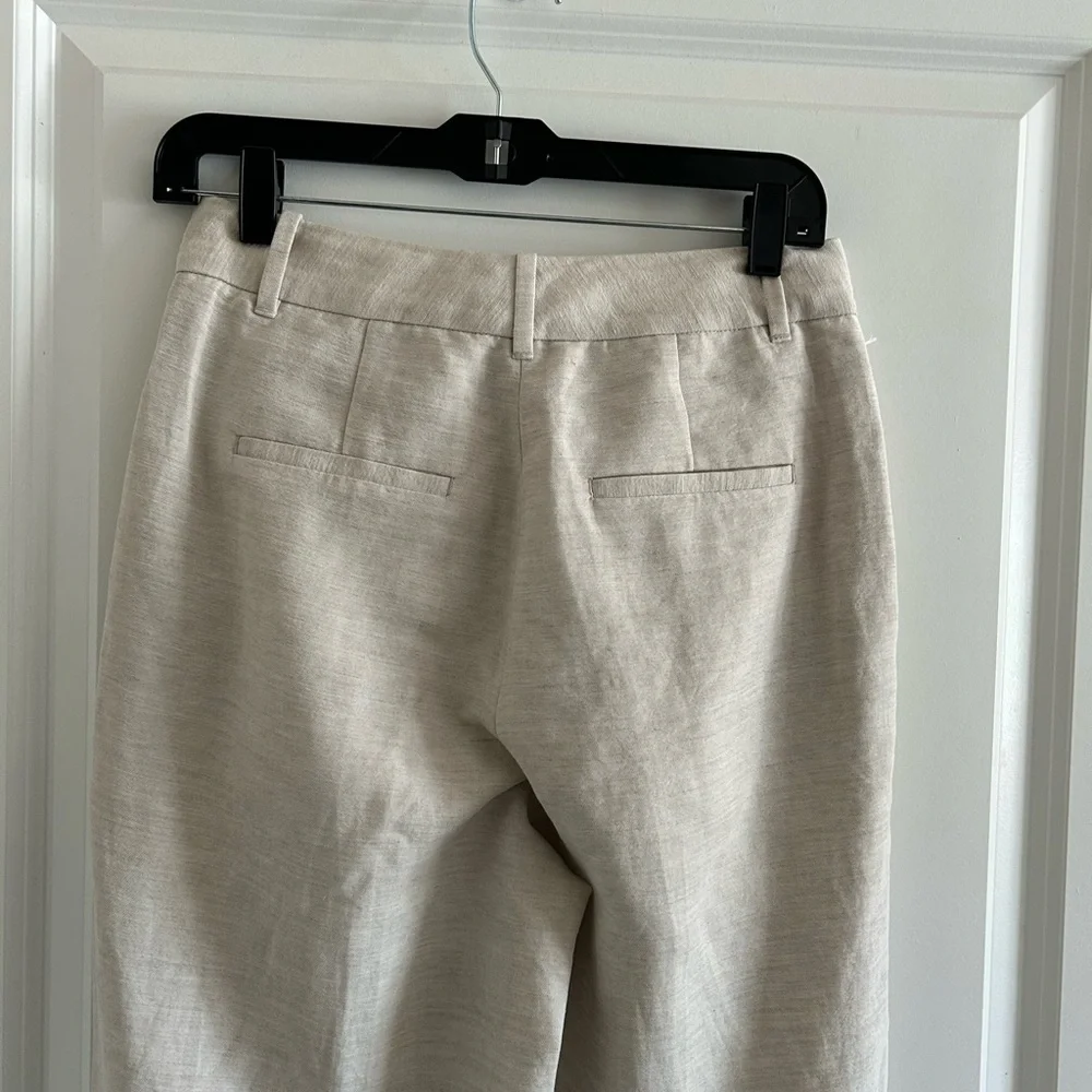 Wilfred effortless Straight Leg Linen-Blend Pants in Light Ivory